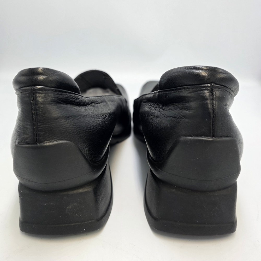 Di Verona - Vintage Italian Black Leather Shoe Ahead Of Its Time, Size 36 Eu View 4